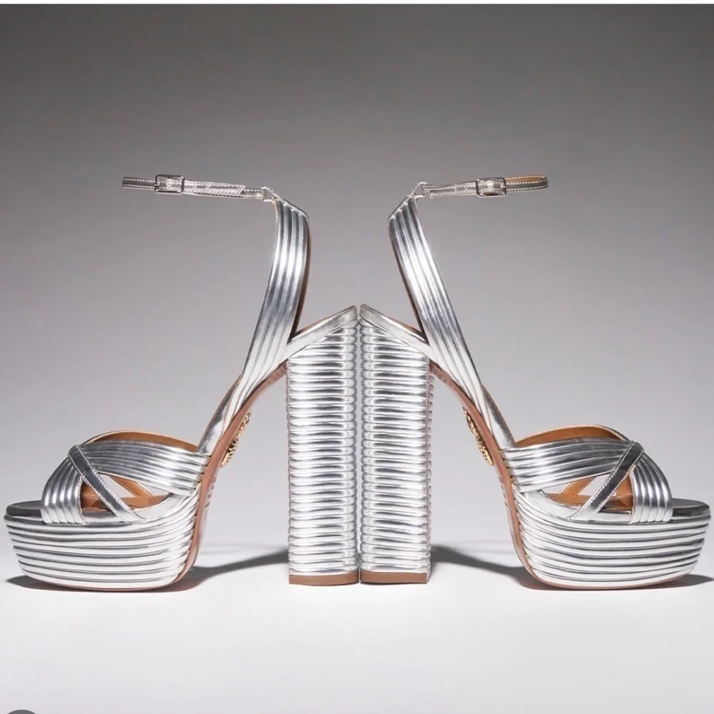 Aquazzura Sundance Plateau Platform Heels